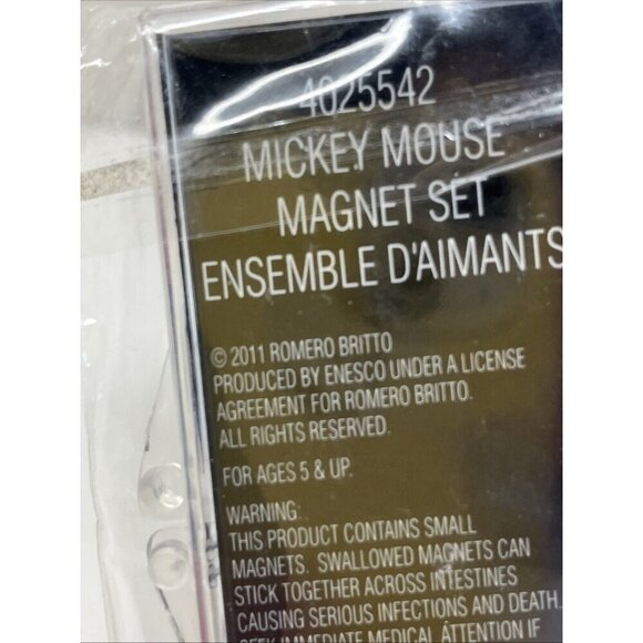 DISNEY Mickey Mouse Magnets Britto 2011 Enesco Set Of 10 - Picture 11 of 11